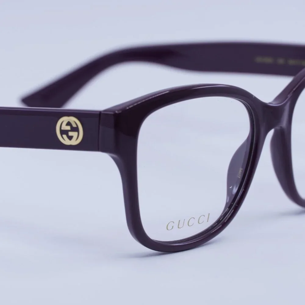 🕶️ New Gucci GG1340O 004 Eyeglasses - Burgundy Frame - Picture 8 of 10